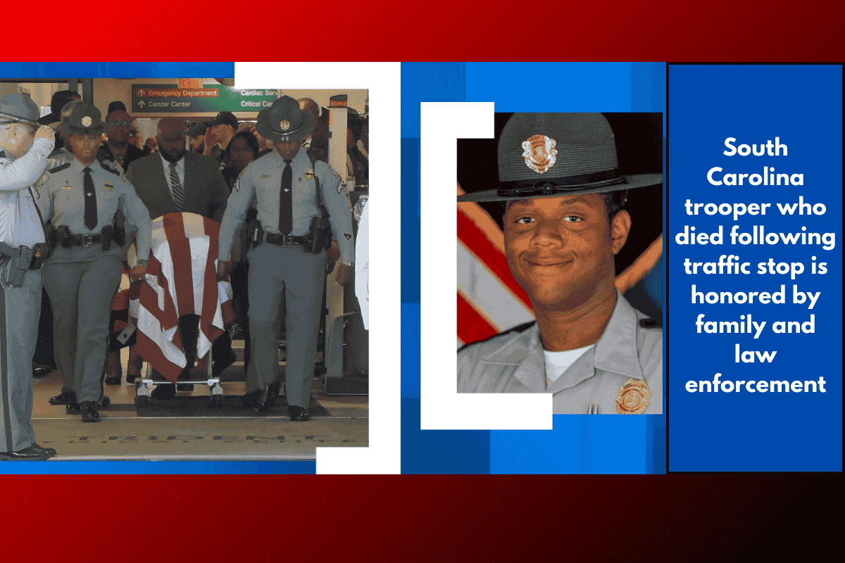 South Carolina trooper who died following traffic stop is honored by family and law enforcement