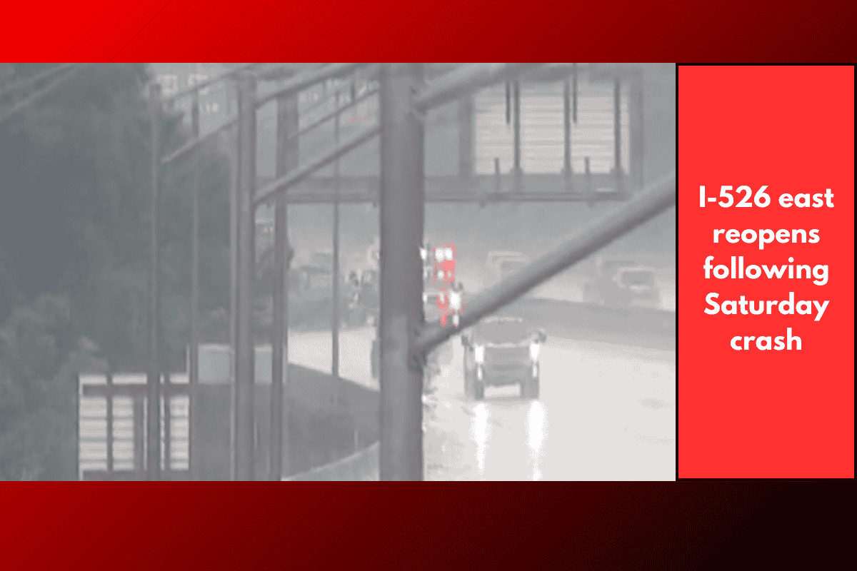 I-526 east reopens following Saturday crash