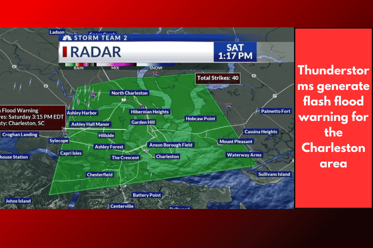 Thunderstorms generate flash flood warning for the Charleston area