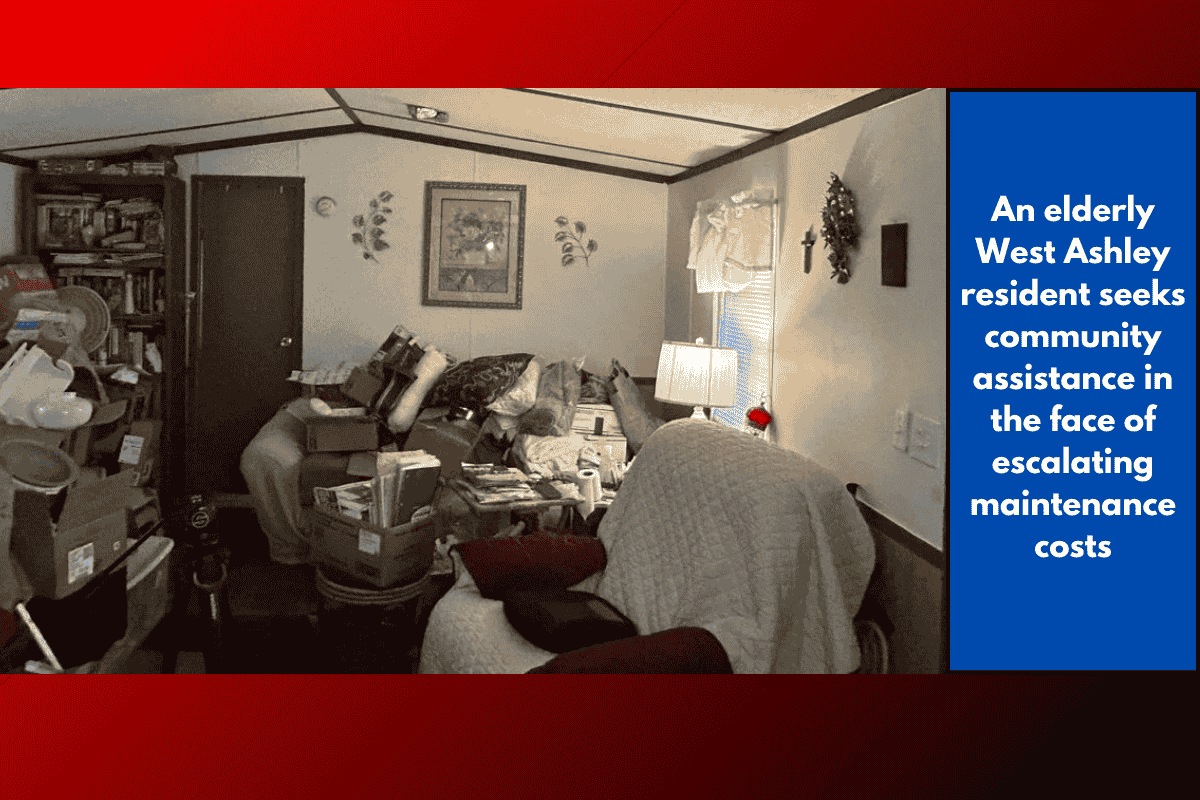 An elderly West Ashley resident seeks community assistance in the face of escalating maintenance costs