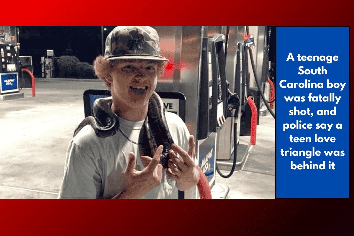 A teenage South Carolina boy was fatally shot, and police say a teen love triangle was behind it