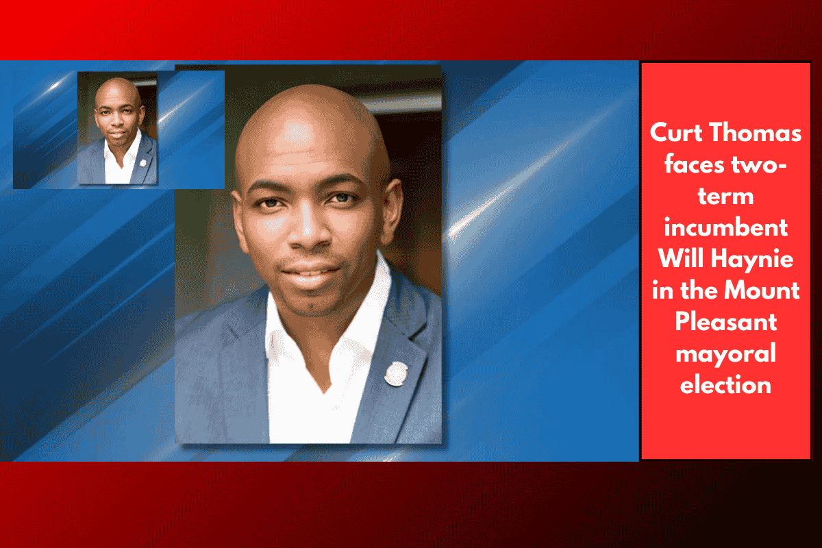 Curt Thomas faces two-term incumbent Will Haynie in the Mount Pleasant mayoral election