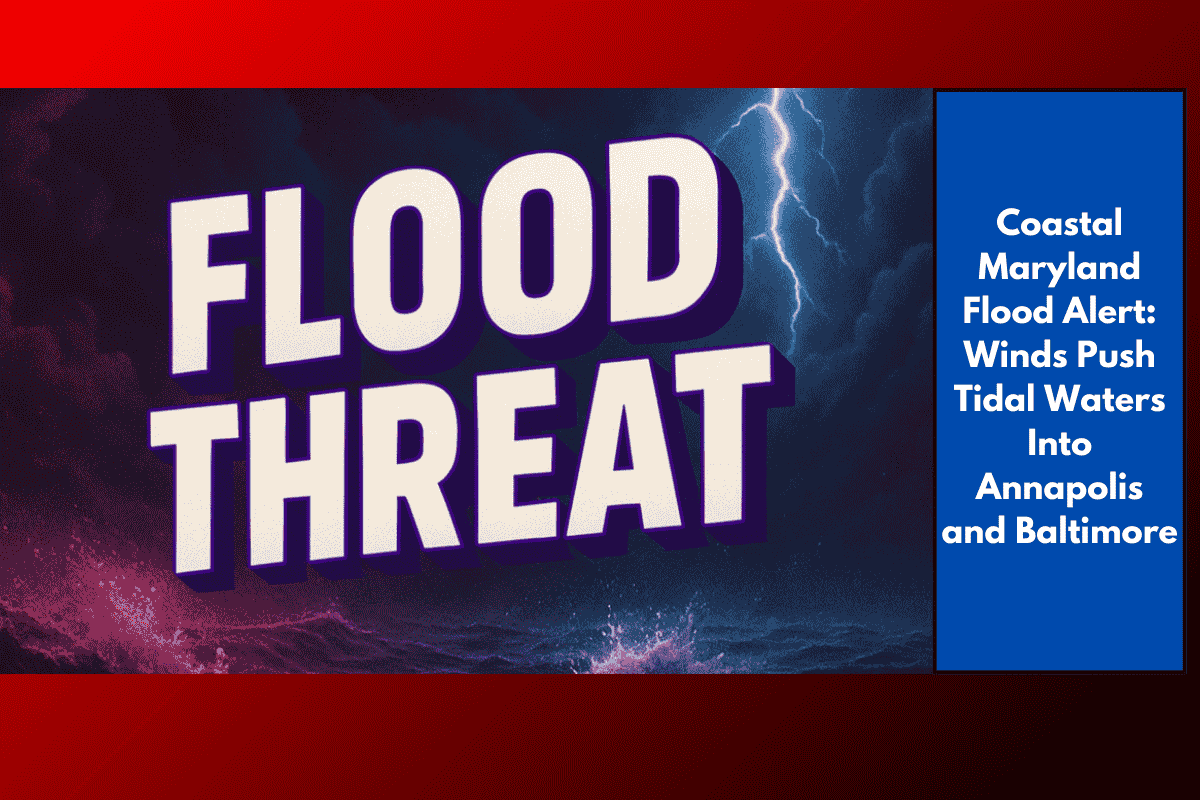 Coastal Maryland Flood Alert: Winds Push Tidal Waters Into Annapolis and Baltimore