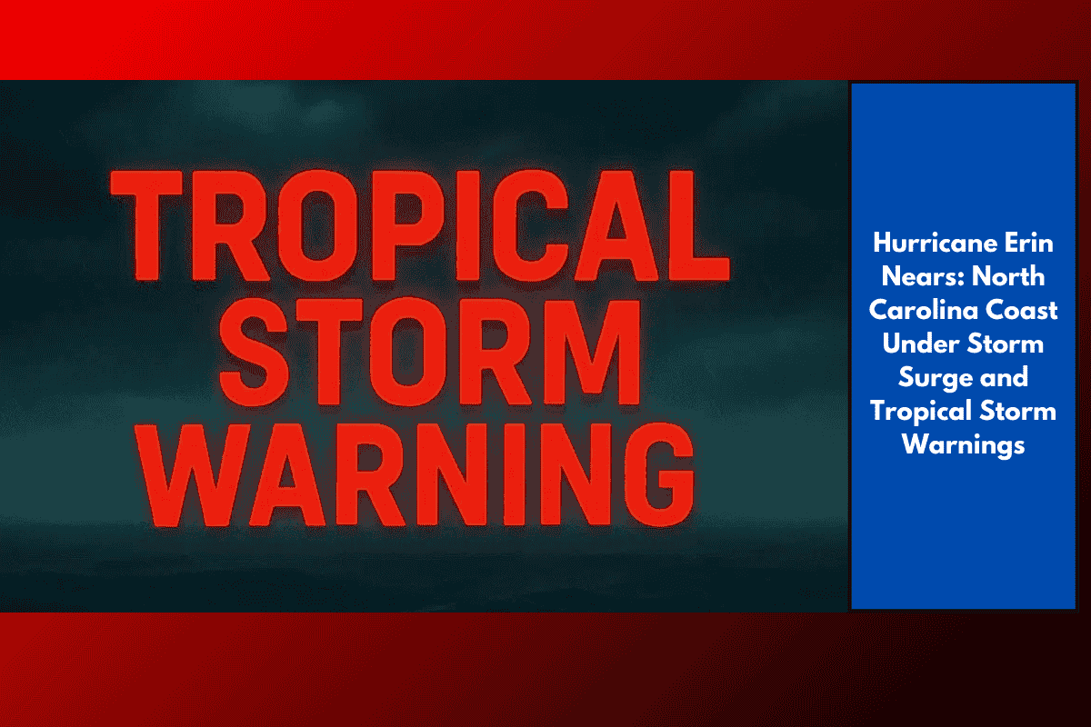 Hurricane Erin Nears: North Carolina Coast Under Storm Surge and Tropical Storm Warnings