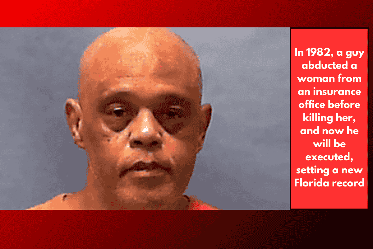 In 1982, a guy abducted a woman from an insurance office before killing her, and now he will be executed, setting a new Florida record