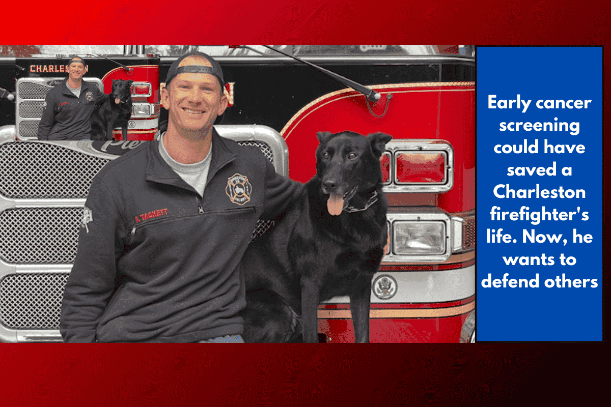Early cancer screening could have saved a Charleston firefighter's life. Now, he wants to defend others