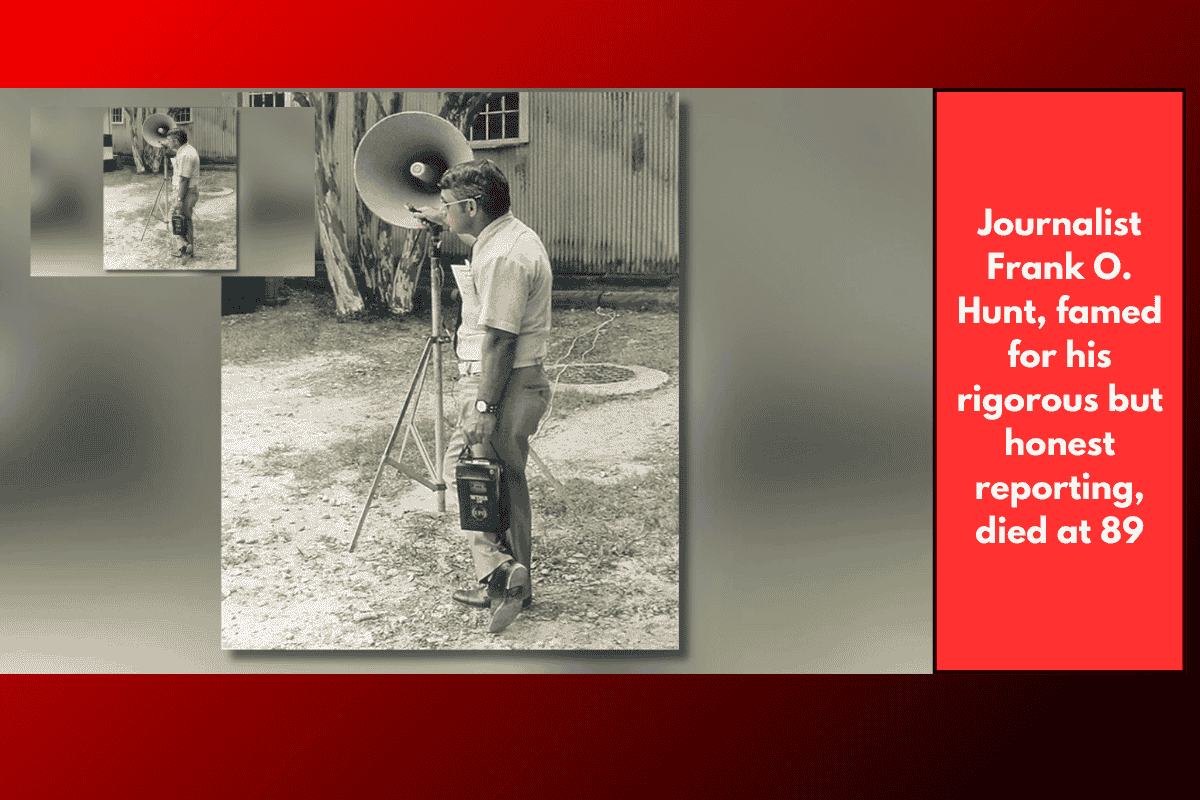 Journalist Frank O. Hunt, famed for his rigorous but honest reporting, died at 89