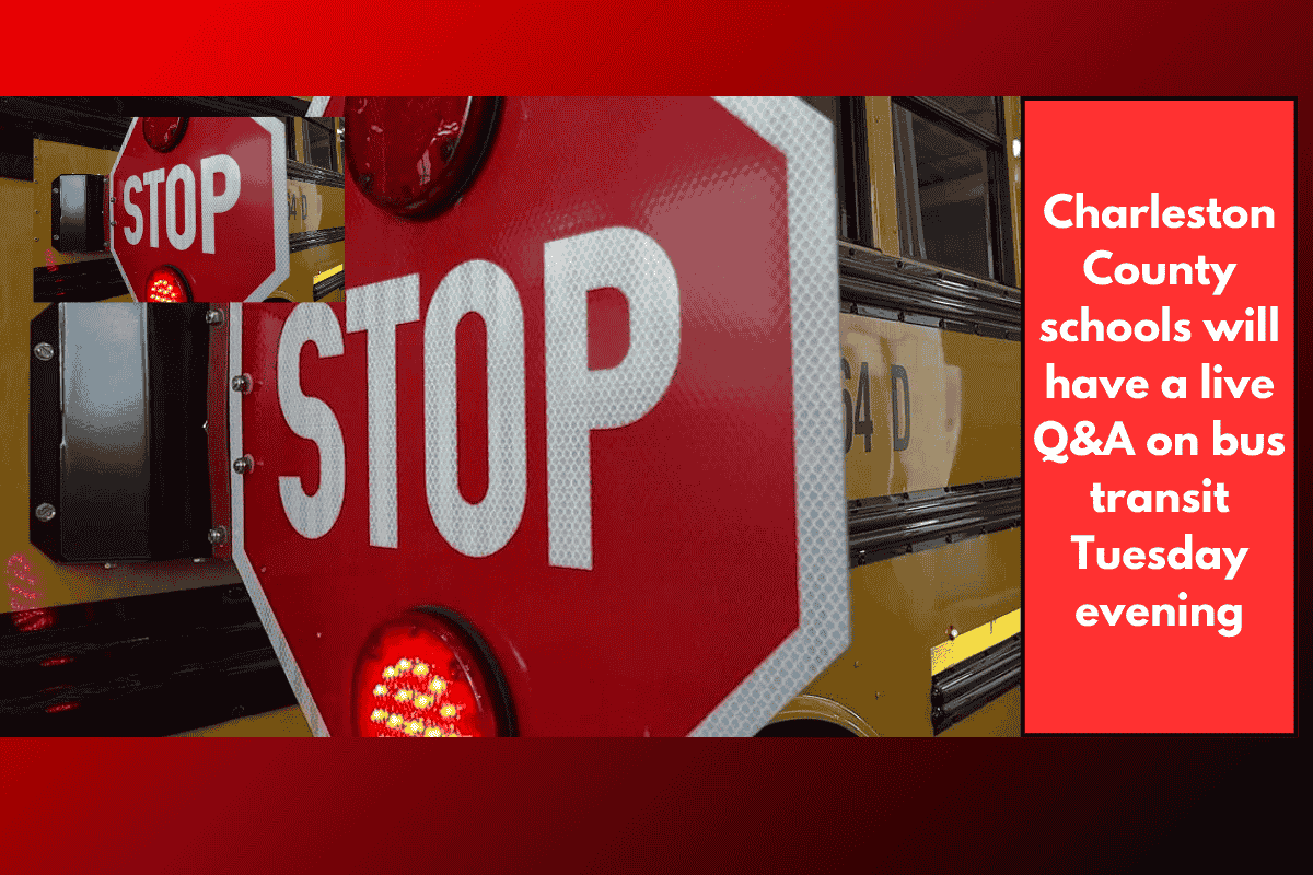 Charleston County schools will have a live Q&A on bus transit Tuesday evening
