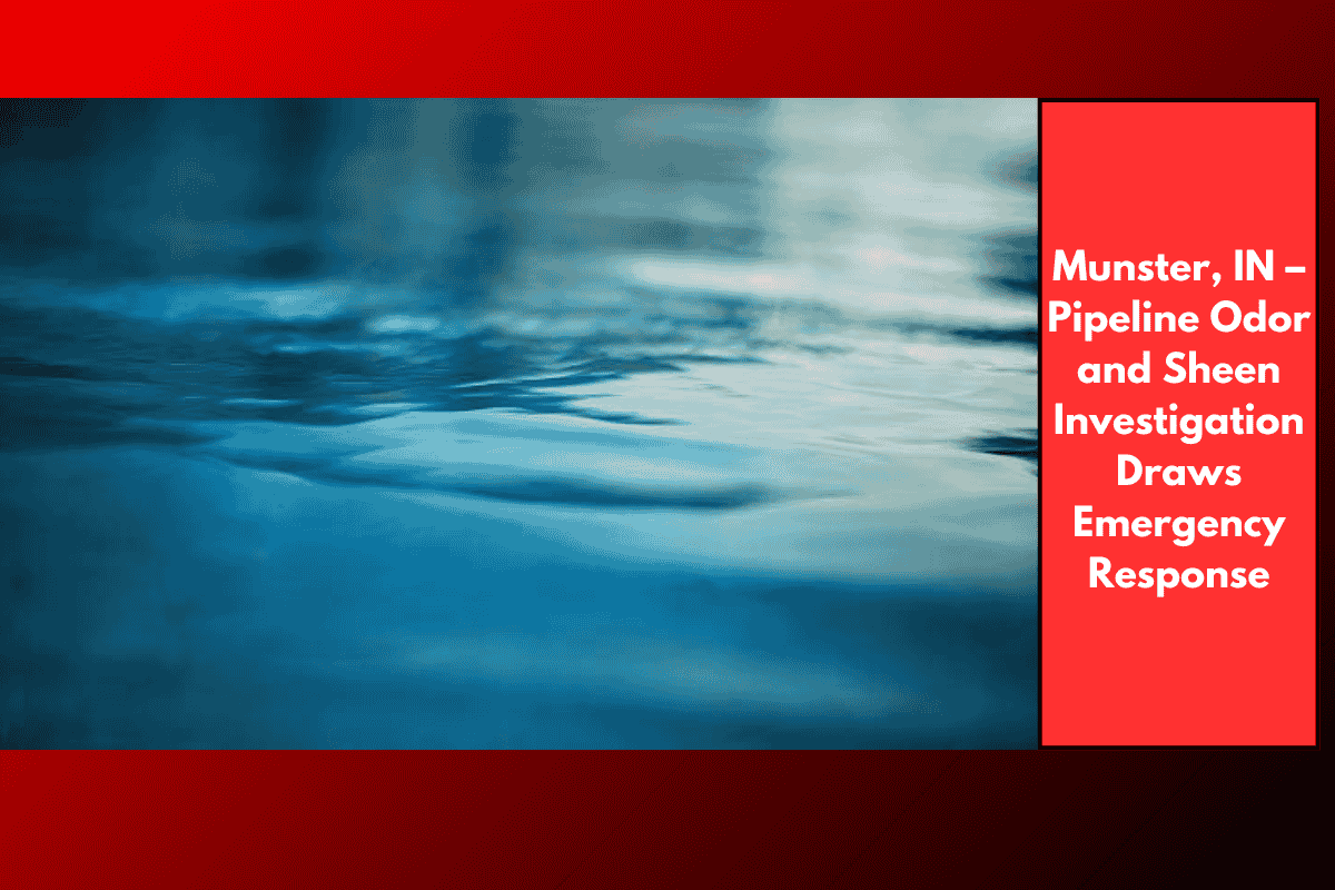 Munster, IN – Pipeline Odor and Sheen Investigation Draws Emergency Response