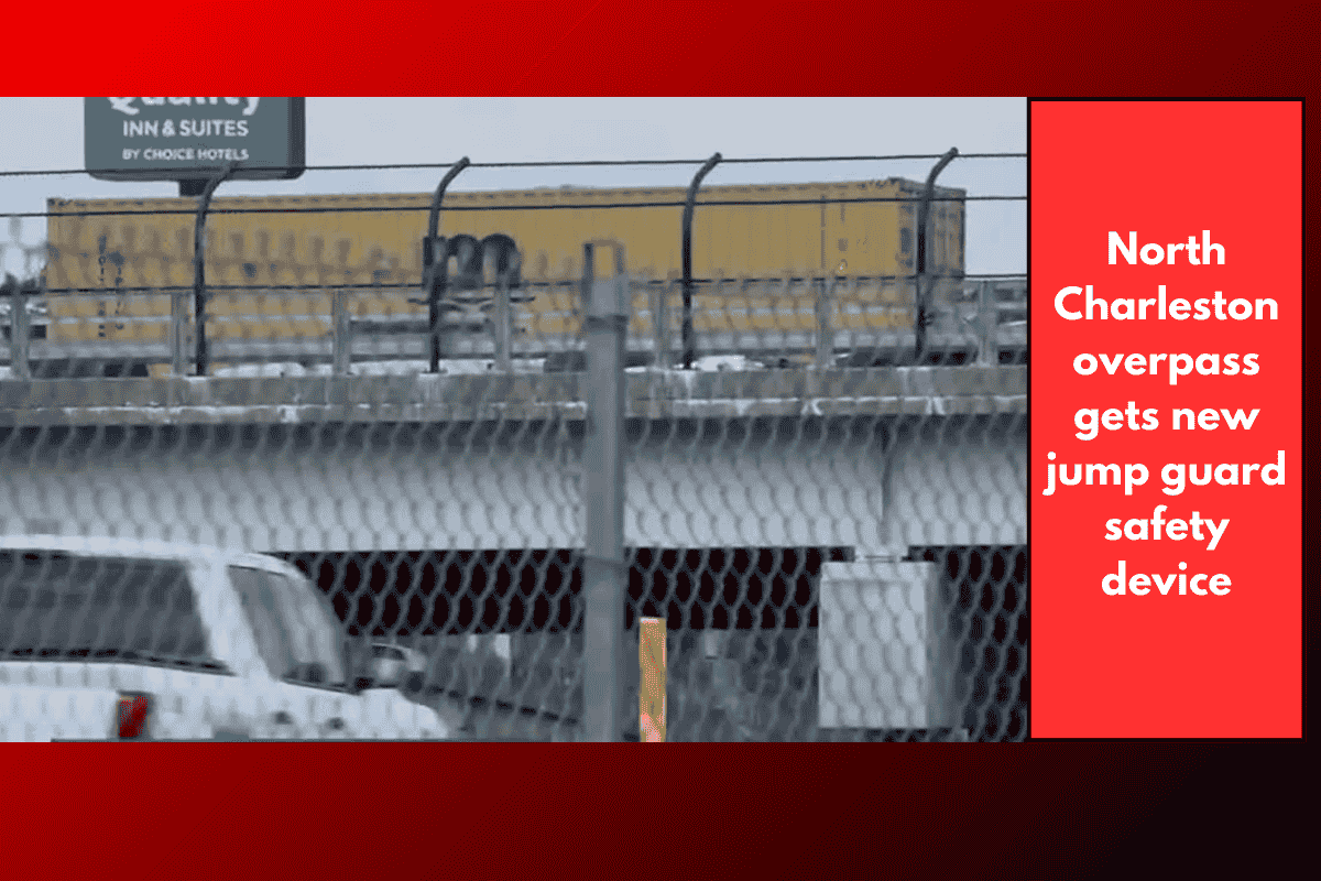 North Charleston overpass gets new jump guard safety device