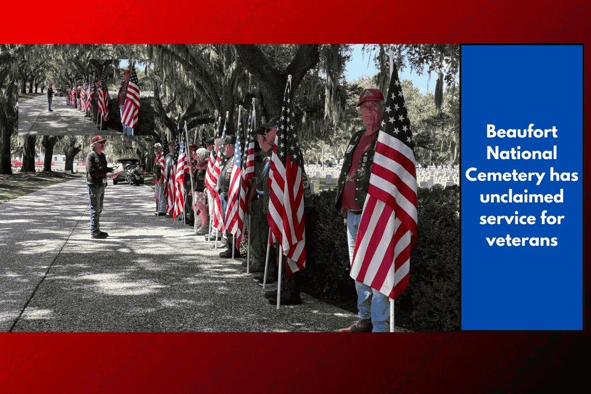 Beaufort National Cemetery has unclaimed service for veterans