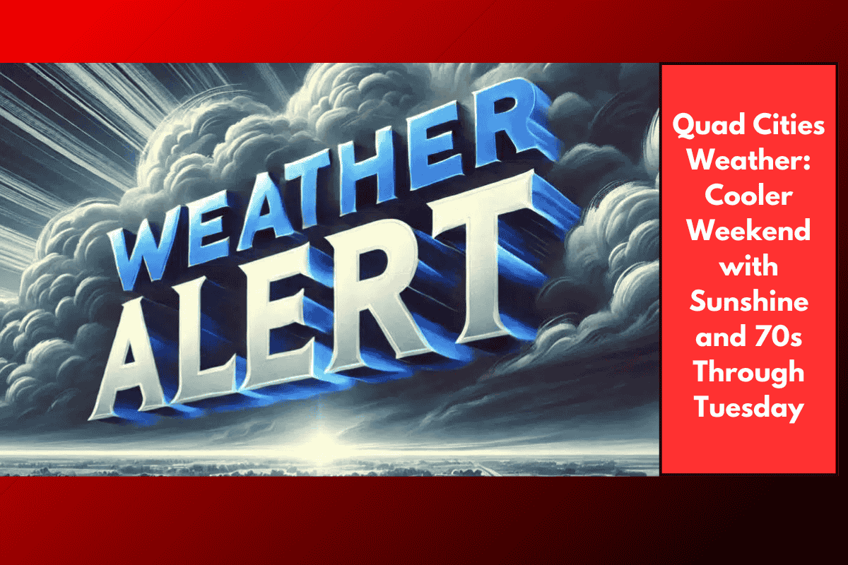 Quad Cities Weather: Cooler Weekend with Sunshine and 70s Through Tuesday