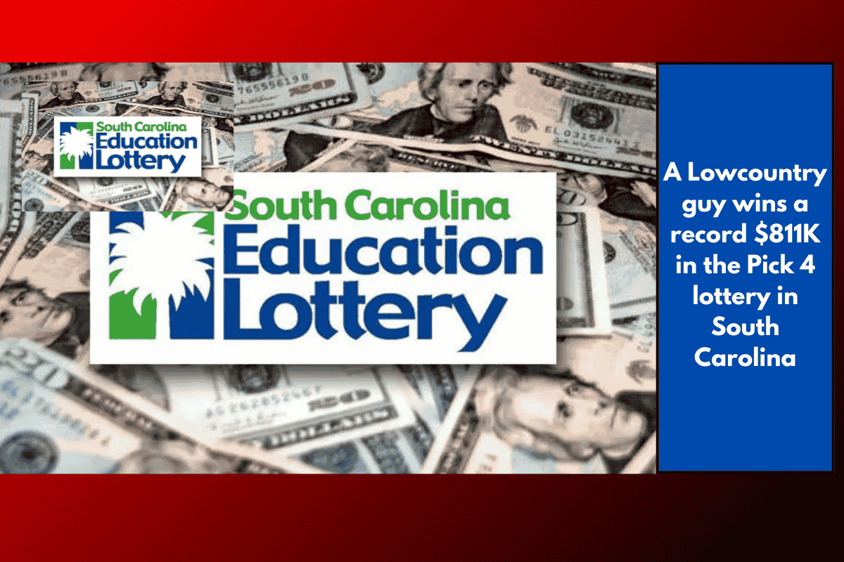 A Lowcountry guy wins a record $811K in the Pick 4 lottery in South Carolina