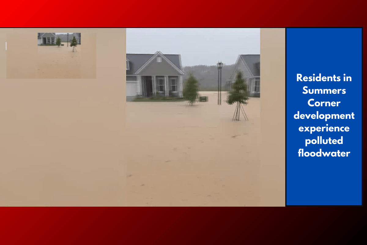 Residents in Summers Corner development experience polluted floodwater