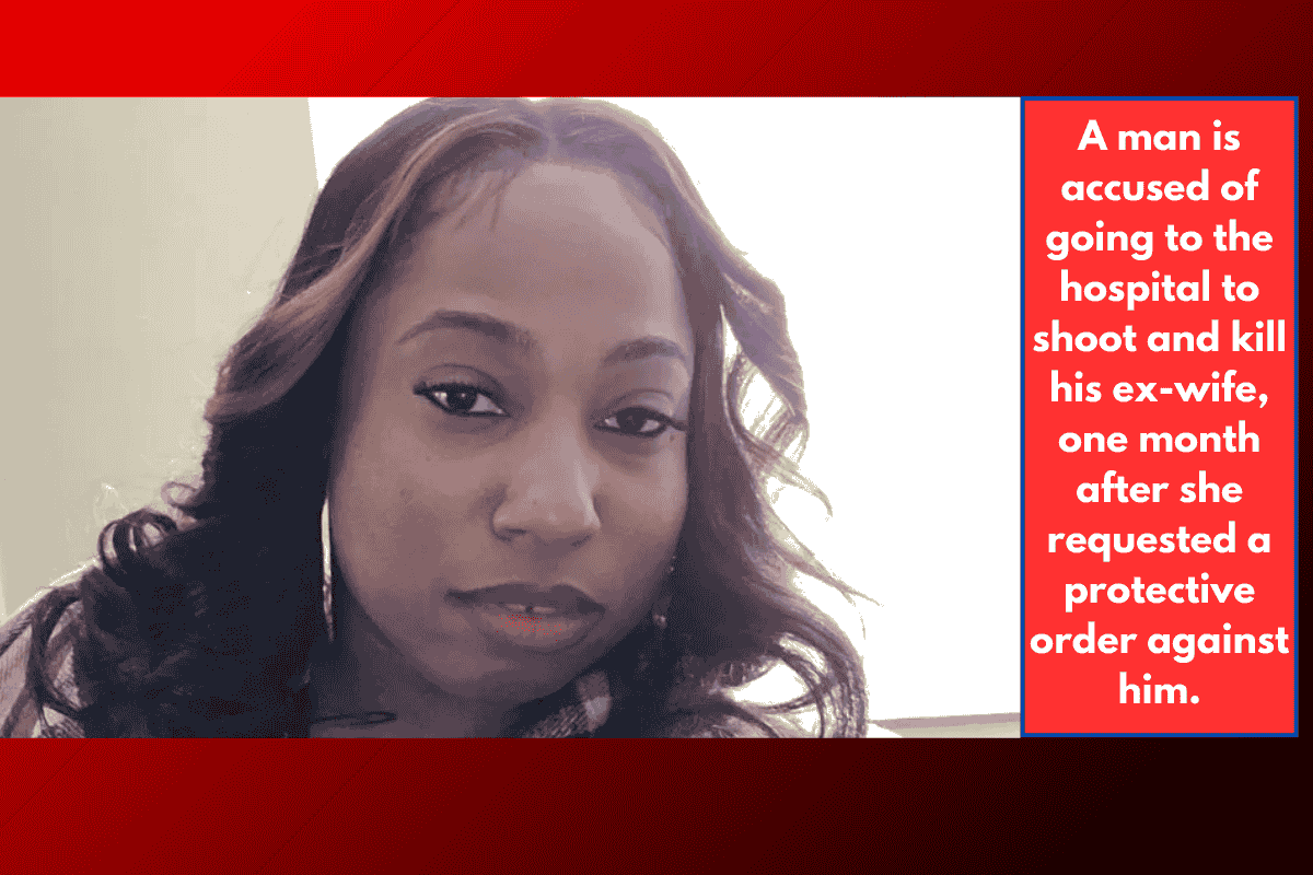 A man is accused of going to the hospital to shoot and kill his ex-wife, one month after she requested a protective order against him.