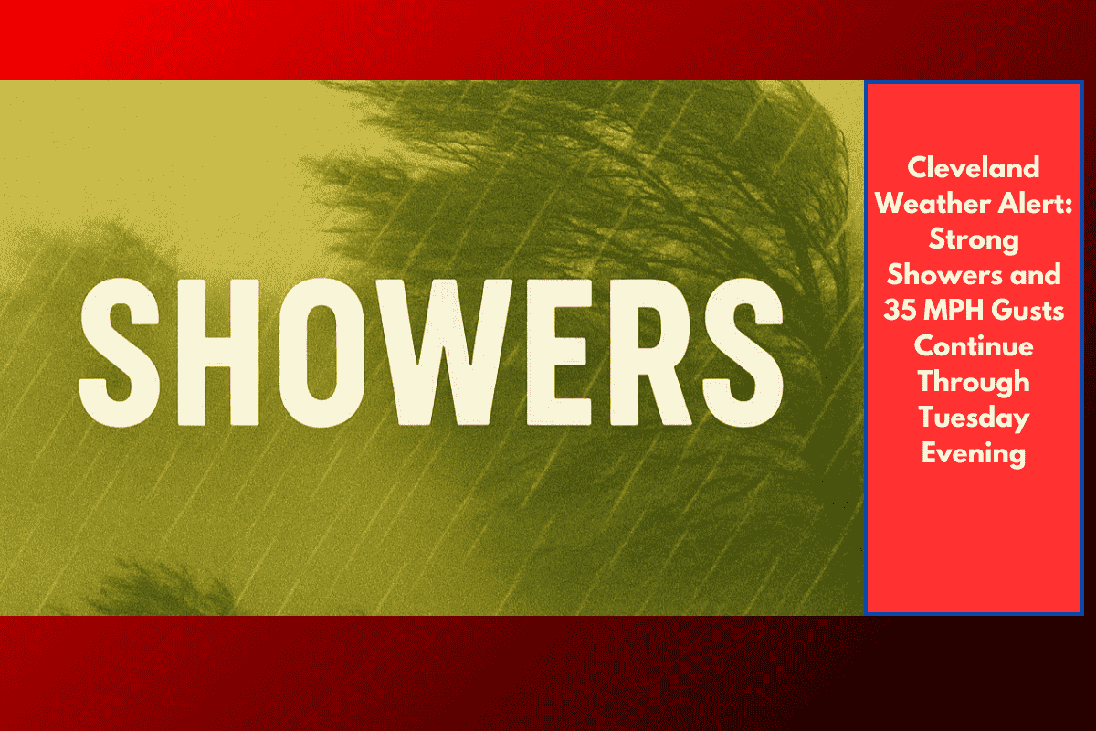Cleveland Weather Alert: Strong Showers and 35 MPH Gusts Continue Through Tuesday Evening