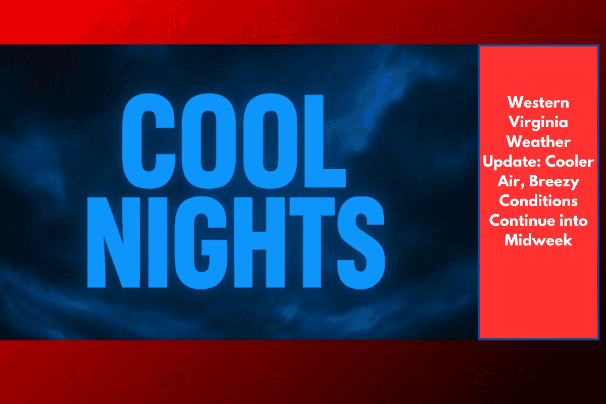 Western Virginia Weather Update: Cooler Air, Breezy Conditions Continue into Midweek