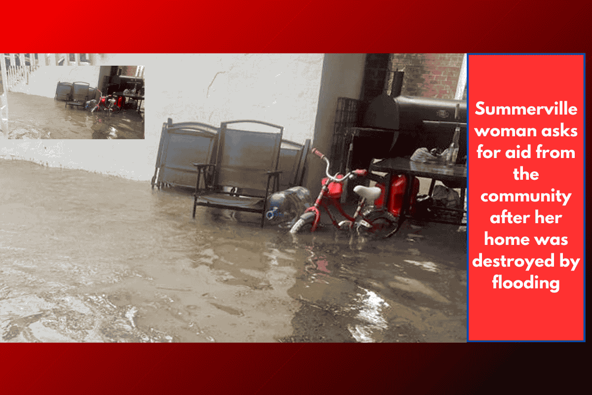 Summerville woman asks for aid from the community after her home was destroyed by flooding
