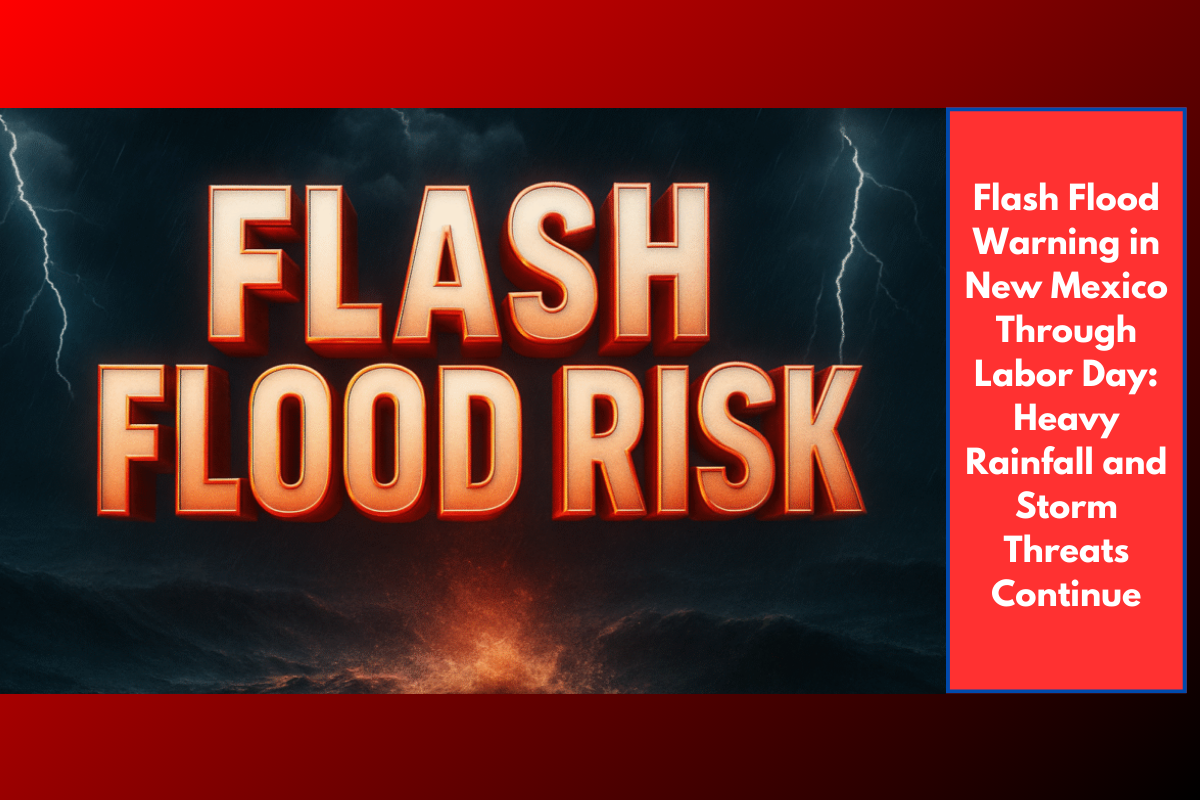 Flash Flood Warning in New Mexico Through Labor Day: Heavy Rainfall and Storm Threats Continue