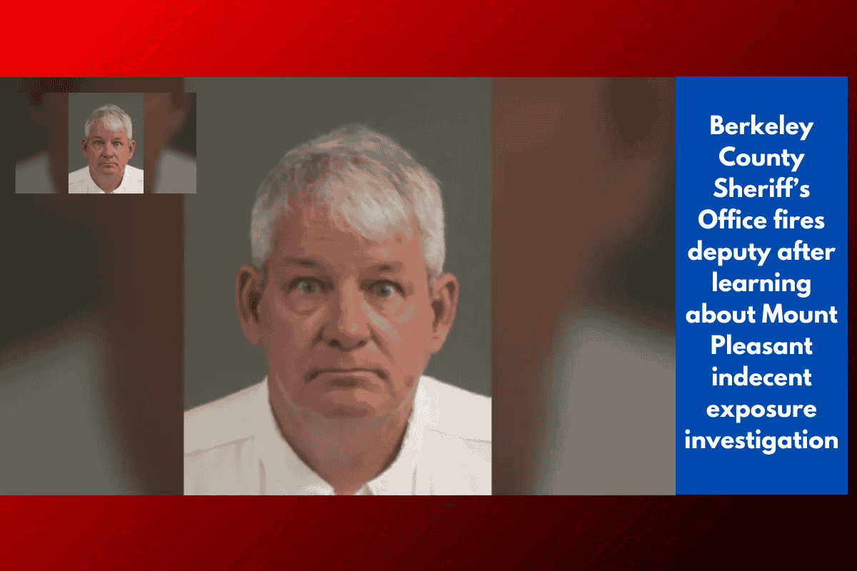 Berkeley County Sheriff’s Office fires deputy after learning about Mount Pleasant indecent exposure investigation