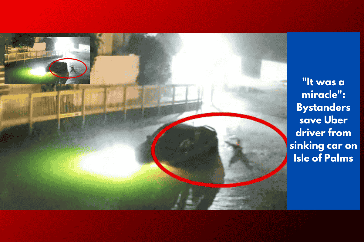 "It was a miracle": Bystanders save Uber driver from sinking car on Isle of Palms