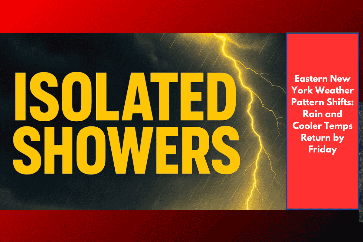 Eastern New York Weather Pattern Shifts: Rain and Cooler Temps Return by Friday