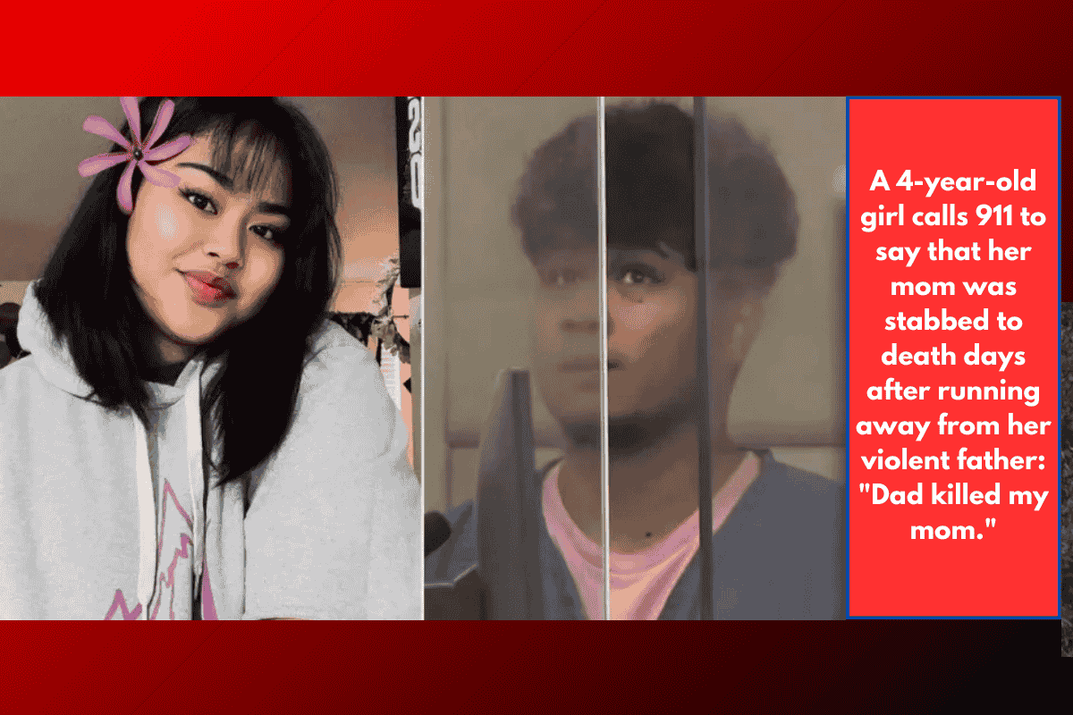 A 4-year-old girl calls 911 to say that her mom was stabbed to death days after running away from her violent father: "Dad killed my mom."