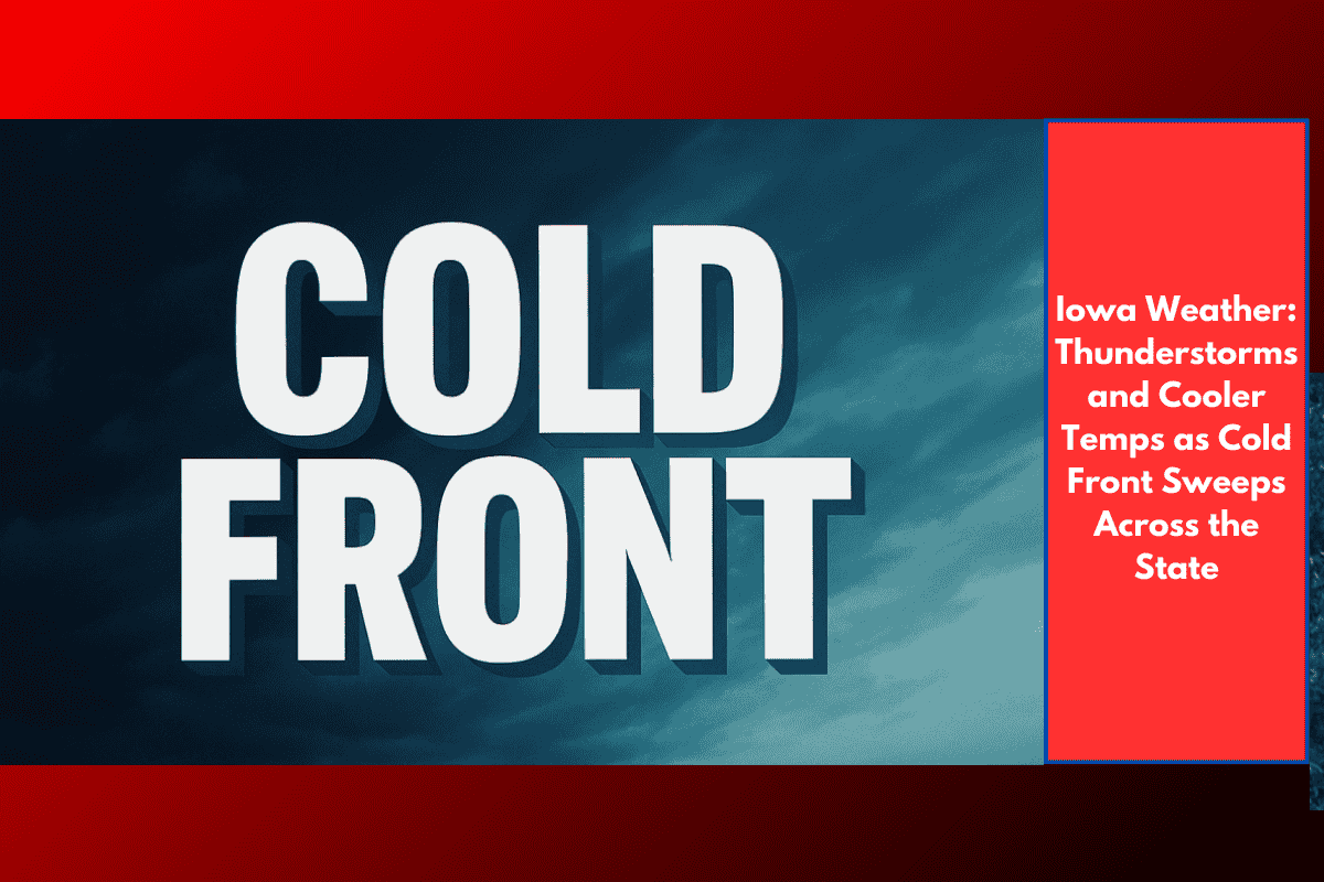 Iowa Weather: Thunderstorms and Cooler Temps as Cold Front Sweeps Across the State