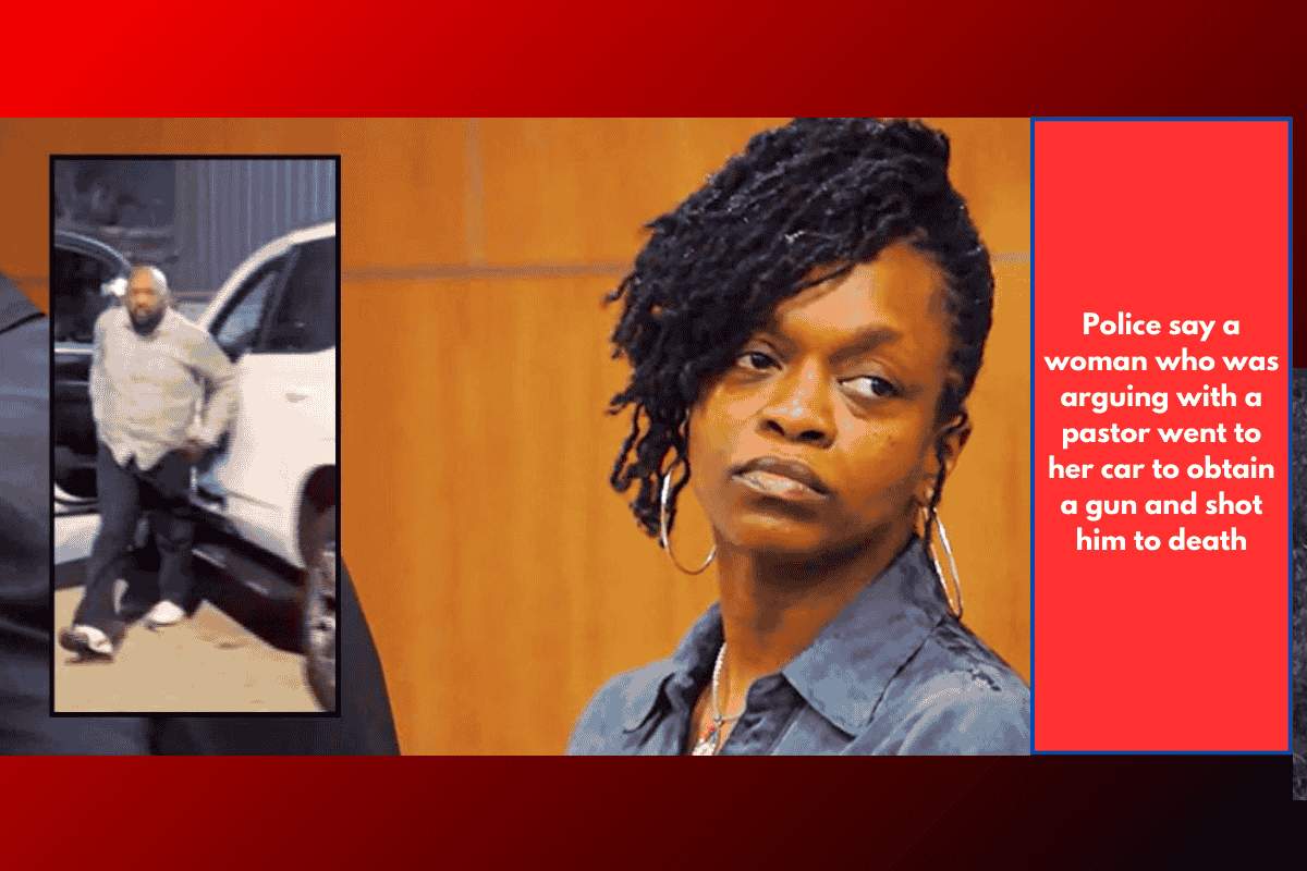 Police say a woman who was arguing with a pastor went to her car to obtain a gun and shot him to death