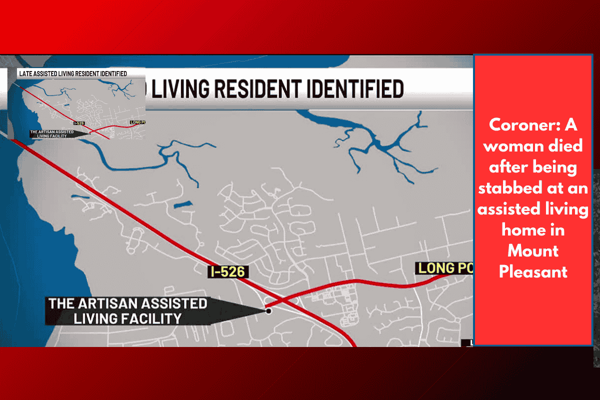 Coroner: A woman died after being stabbed at an assisted living home in Mount Pleasant