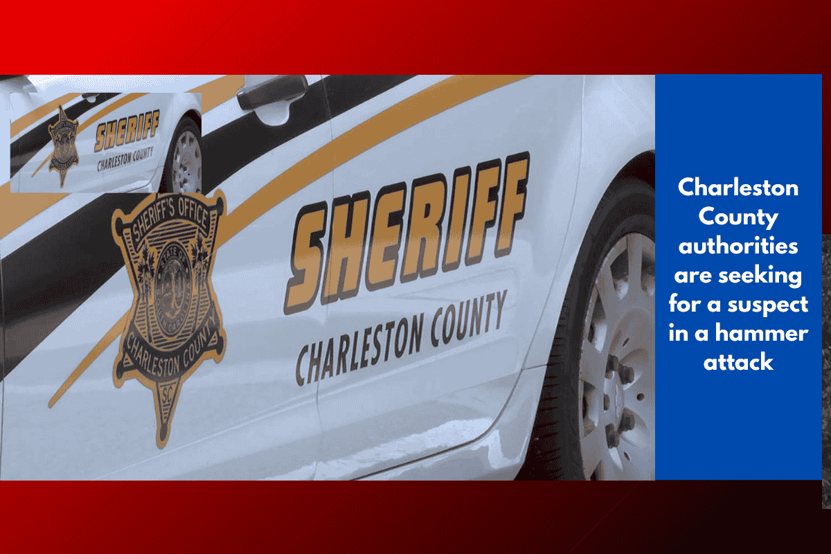 Charleston County authorities are seeking for a suspect in a hammer attack