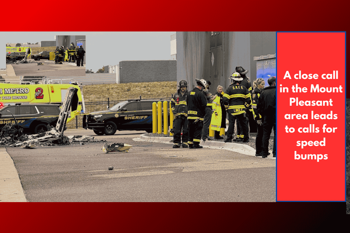 A close call in the Mount Pleasant area leads to calls for speed bumps