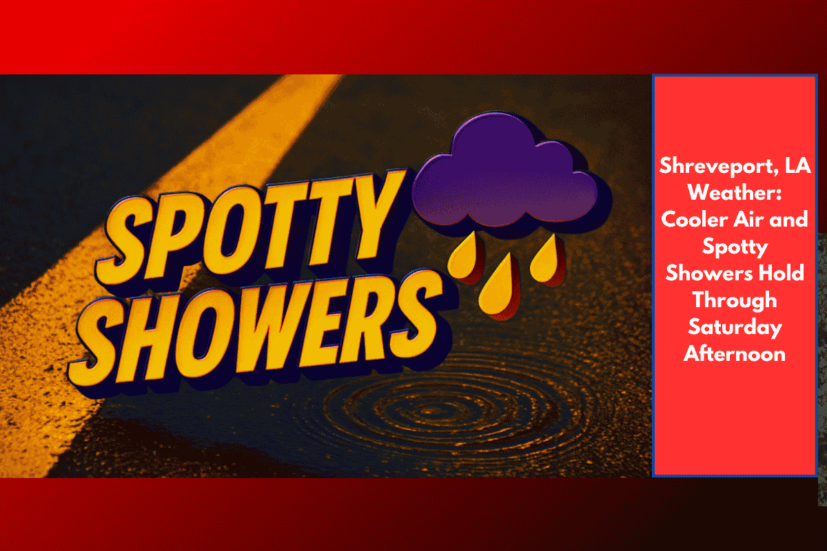 Shreveport, LA Weather: Cooler Air and Spotty Showers Hold Through Saturday Afternoon