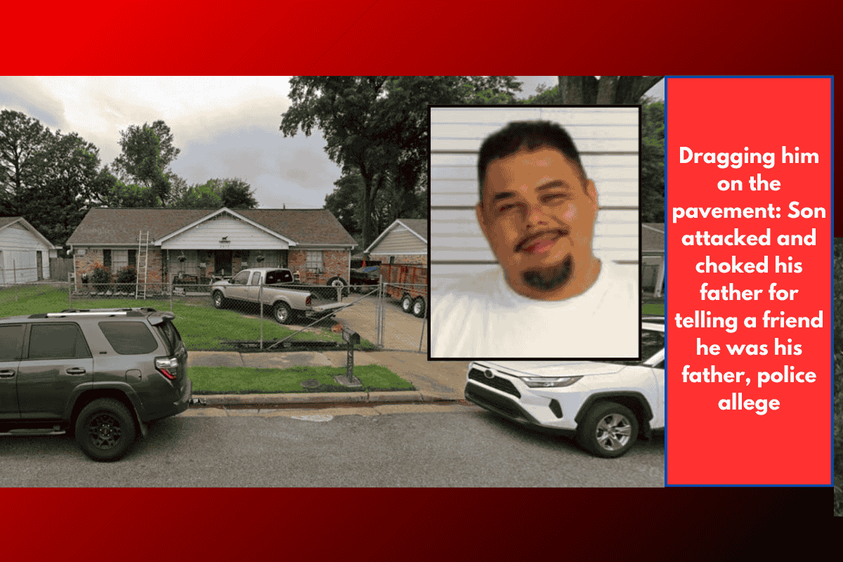 Dragging him on the pavement: Son attacked and choked his father for telling a friend he was his father, police allege