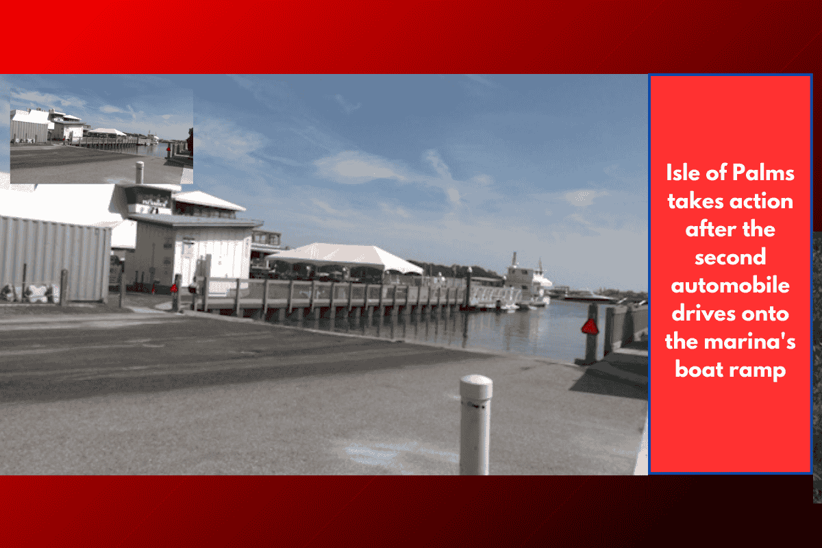 Isle of Palms takes action after the second automobile drives onto the marina's boat ramp