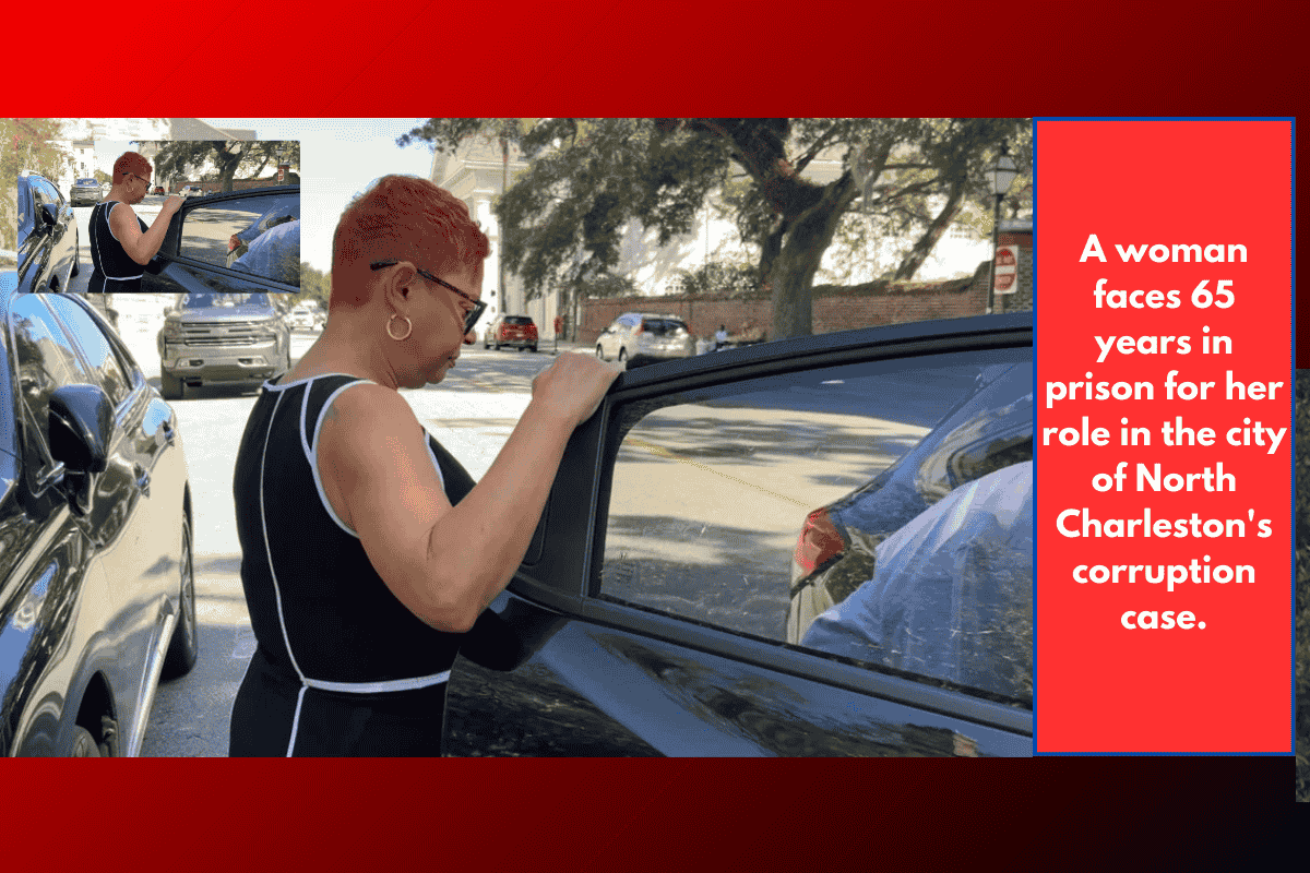 A woman faces 65 years in prison for her role in the city of North Charleston's corruption case.