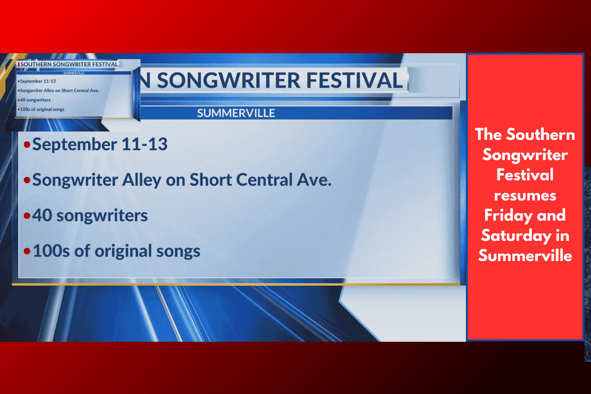The Southern Songwriter Festival resumes Friday and Saturday in Summerville