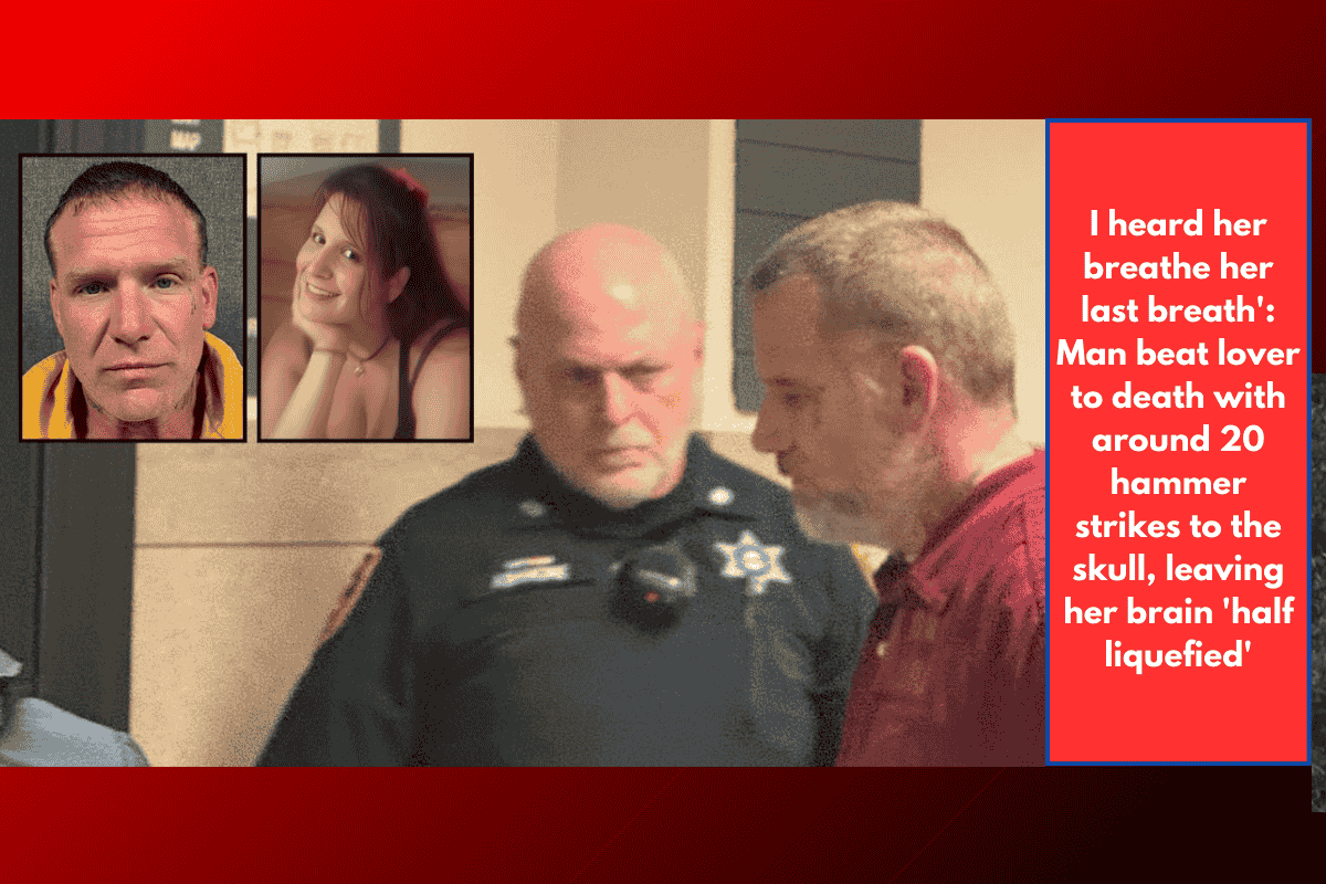 I heard her breathe her last breath': Man beat lover to death with around 20 hammer strikes to the skull, leaving her brain 'half liquefied'
