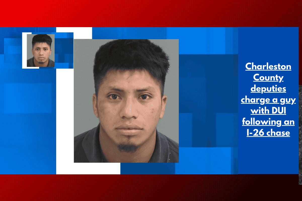 Charleston County deputies charge a guy with DUI following an I-26 chase