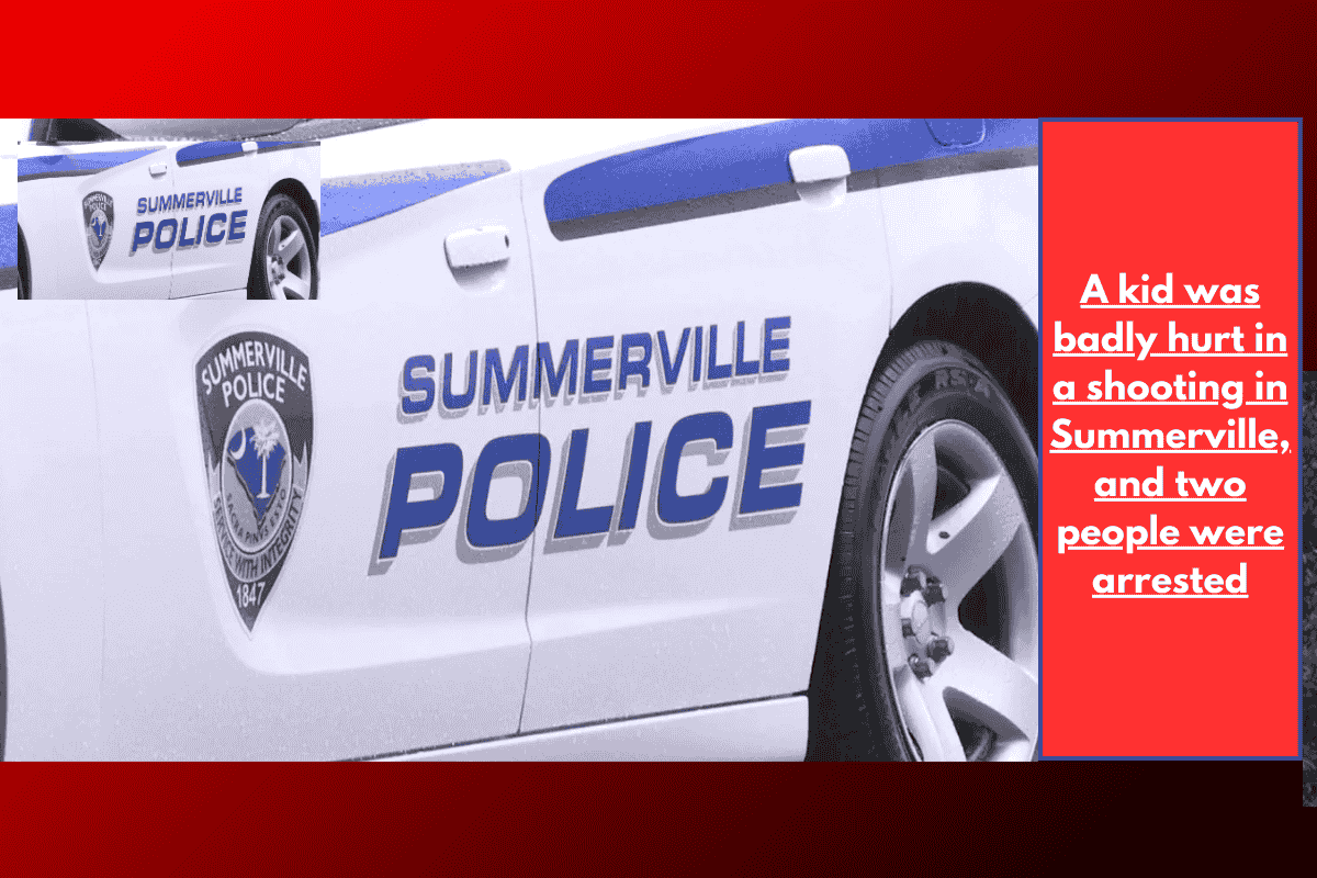 A kid was badly hurt in a shooting in Summerville, and two people were arrested