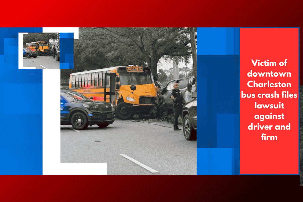 Victim of downtown Charleston bus crash files lawsuit against driver and firm