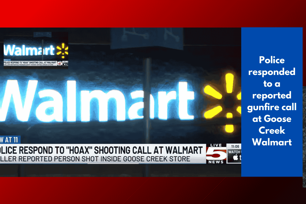 Police responded to a reported gunfire call at Goose Creek Walmart