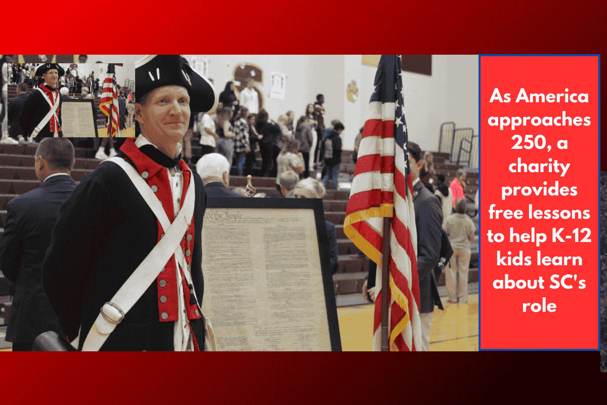 As America approaches 250, a charity provides free lessons to help K-12 kids learn about SC's role