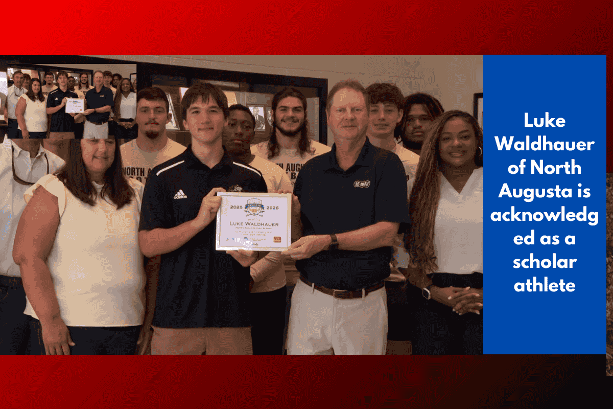 Luke Waldhauer of North Augusta is acknowledged as a scholar athlete