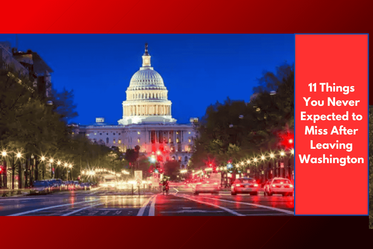 11 Things You Never Expected to Miss After Leaving Washington