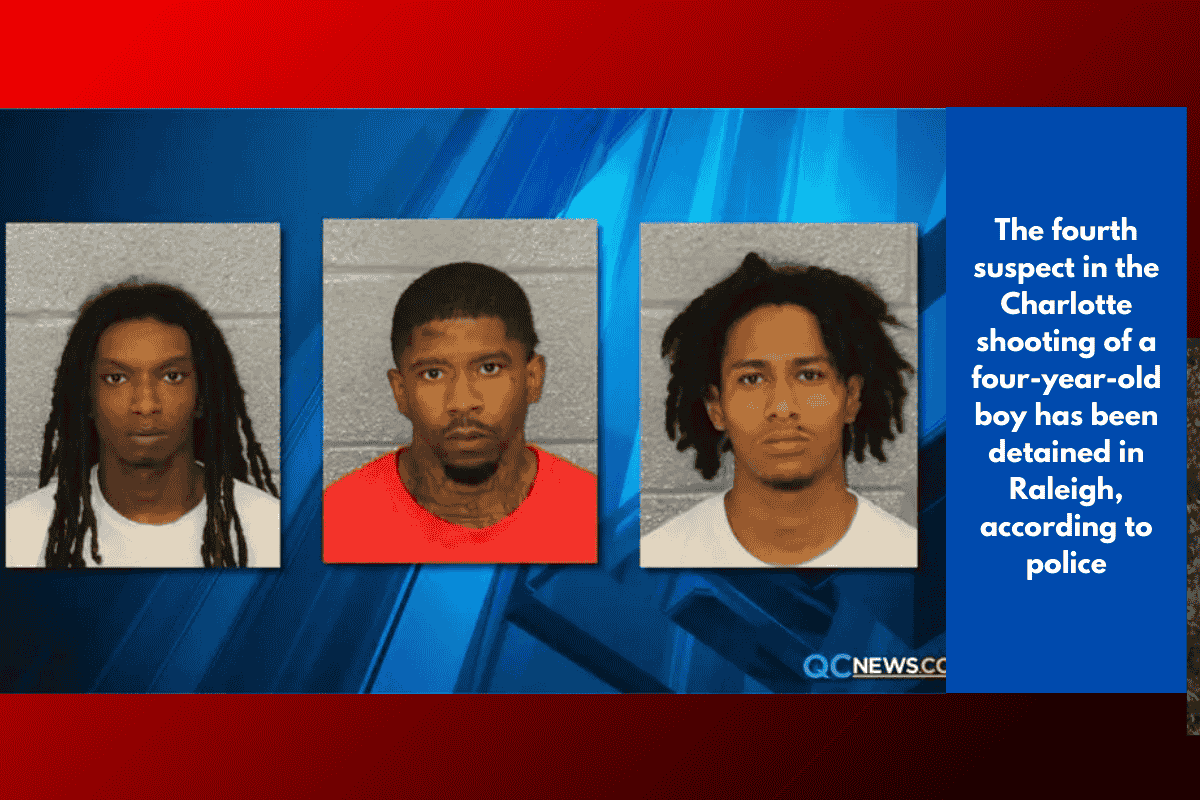 The fourth suspect in the Charlotte shooting of a four-year-old boy has been detained in Raleigh, according to police