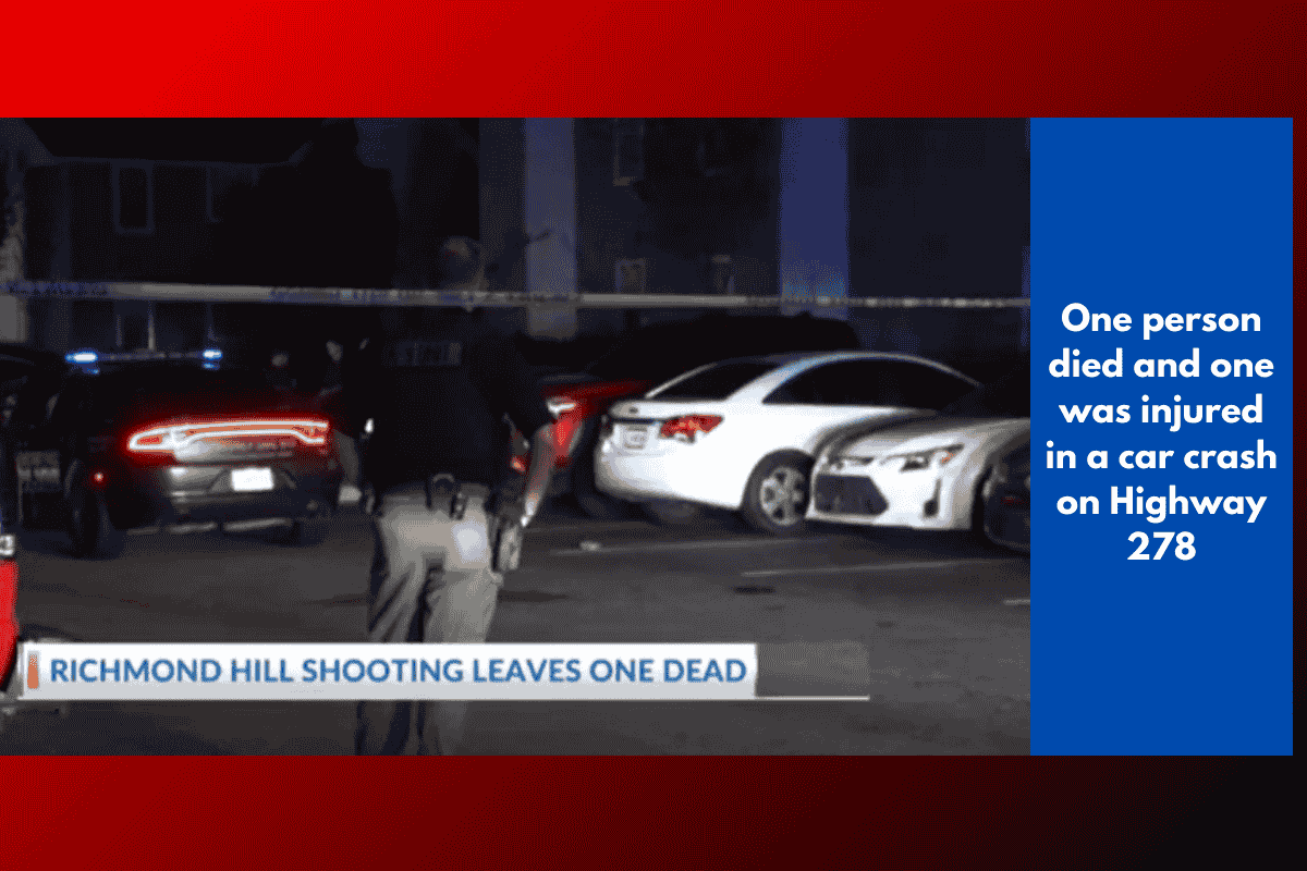 One person died and one was injured in a car crash on Highway 278