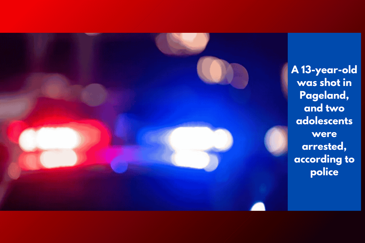 A 13-year-old was shot in Pageland, and two adolescents were arrested, according to police