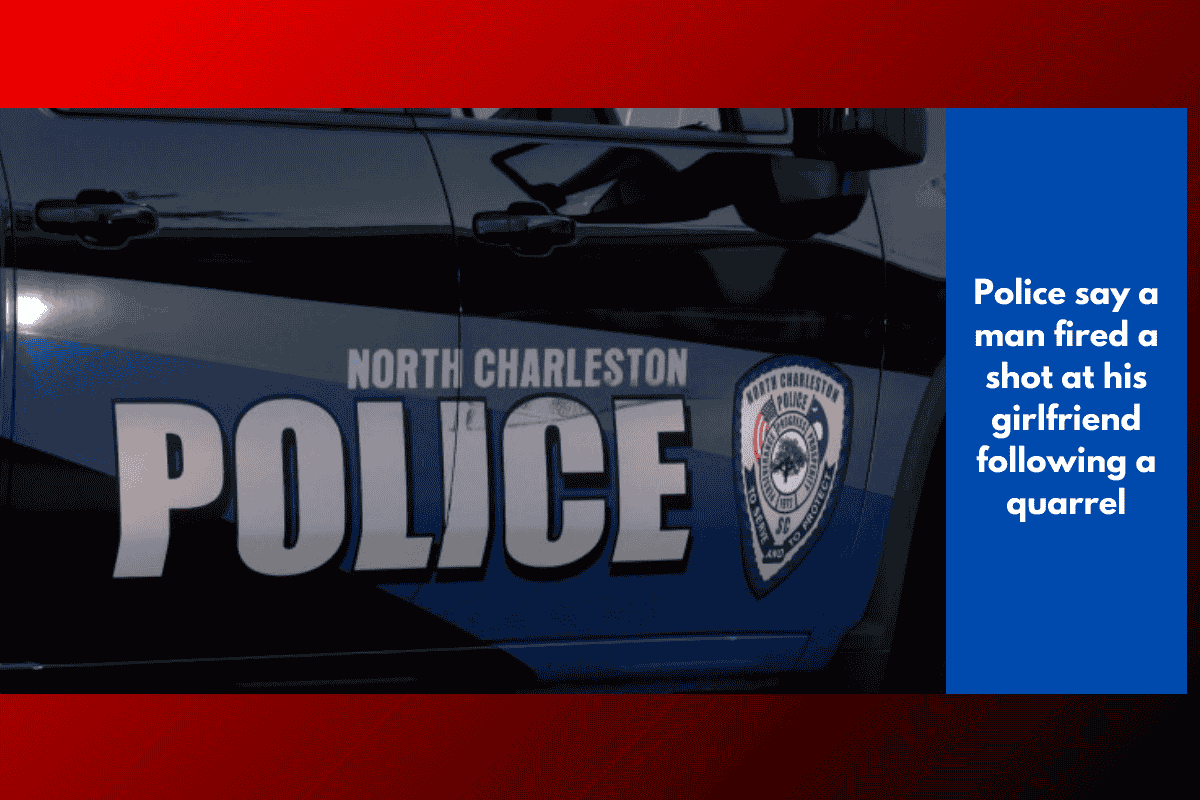 Police say a man fired a shot at his girlfriend following a quarrel