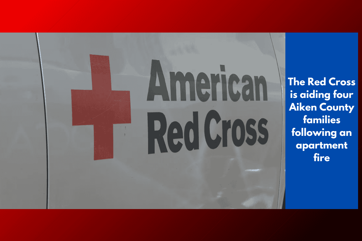 The Red Cross is aiding four Aiken County families following an apartment fire
